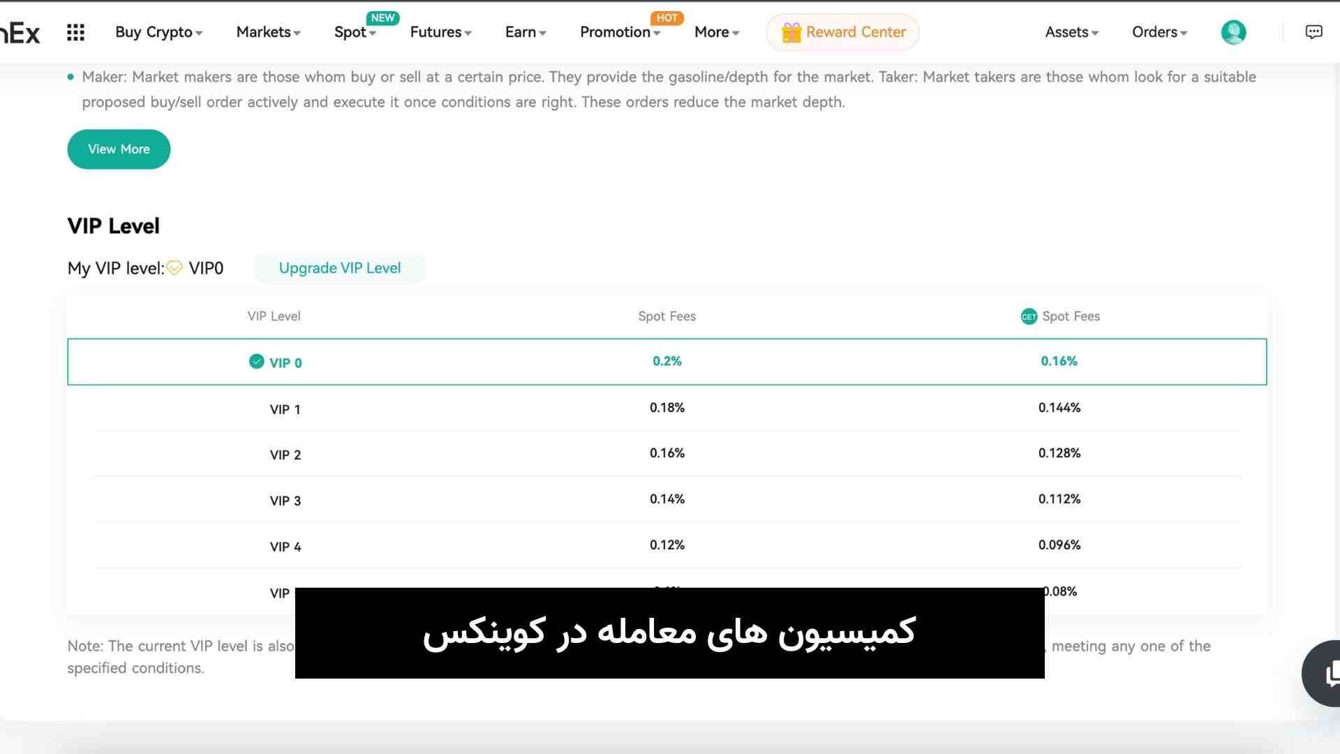 کمیسیون های معامله در کوینکس (1)