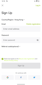 ثبتنام در بیتیونیکس